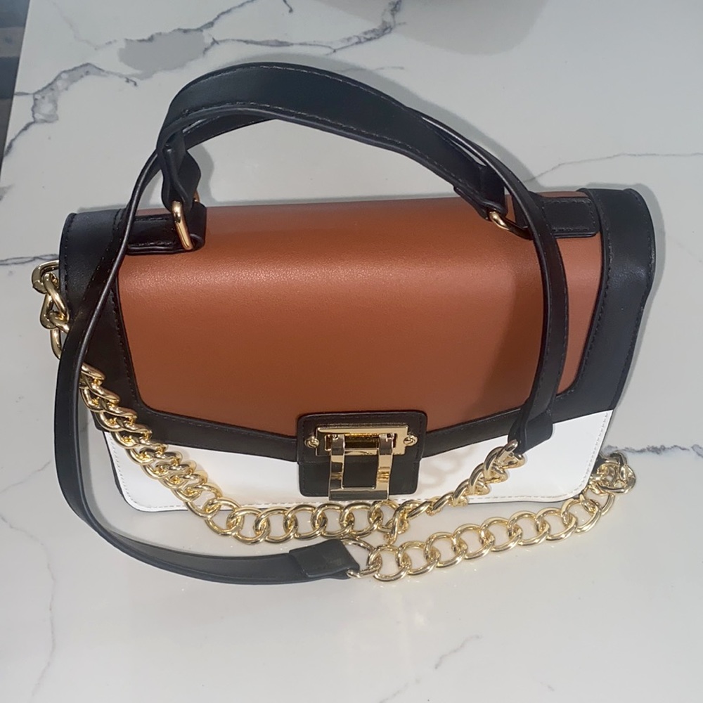 JustFab Top handle handbag with long strap